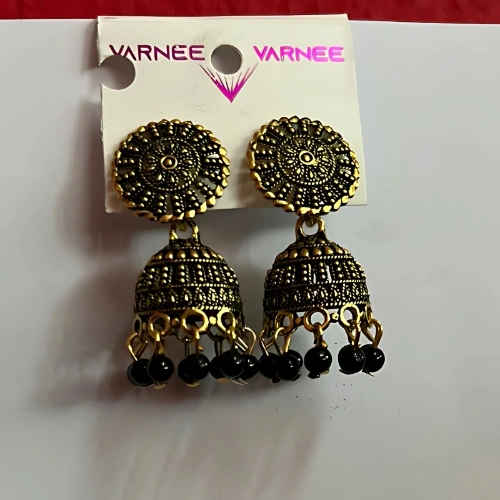 Black Color Party Wear Jhumka