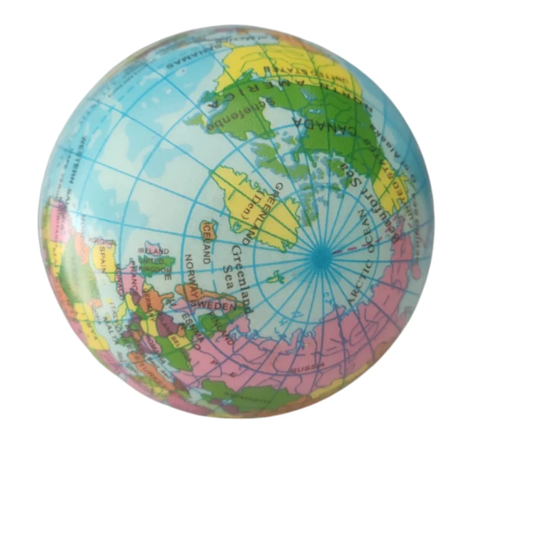  Earth Globe Stress Relief Bouncy Ball